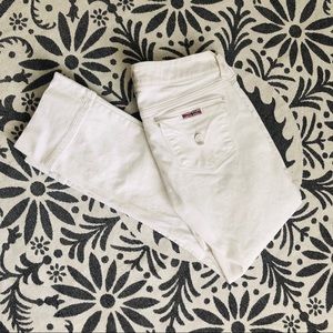 HUDSON WHITE CUFFED DENIM